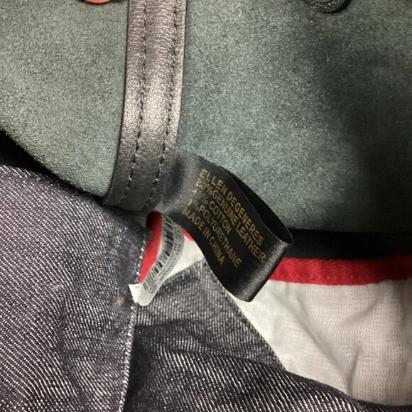 Ellen Degeneres Black Leather Tote Bag - Picture 12 of 15